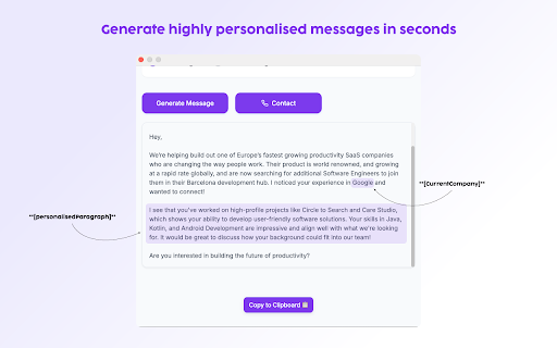 Recruiter OutreachPro :: Recruiter OutreachPro helps makes Linkedin sourcing easy. Create personalised messages in seconds, whilst remaining in control.