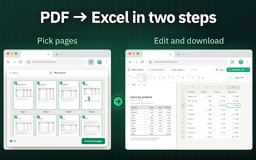 JPG to Excel :: Use JPG to Excel converter to convert image to Excel table; extract data from PDF, JPEG, PNG, or any picture file and export XLS.
