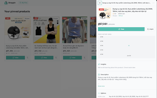 Shoppin :: Earn Gold while you shop — smart price history, AI review analysis & buy advice