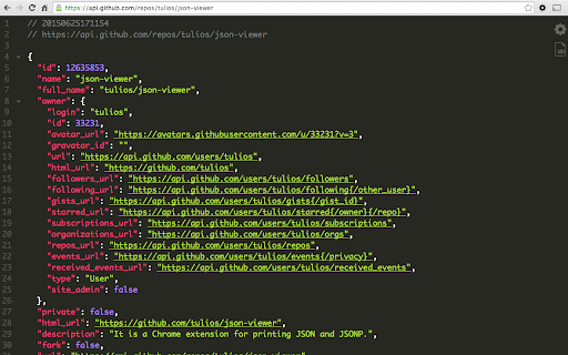 JSON Viewer :: A beautiful, customizable JSON/JSONP viewer and highlighter. Open-source fork: https://github.com/Lysak/json-viewer