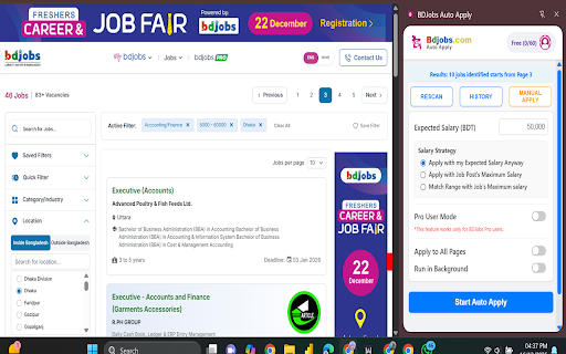 BDJobs Auto Apply :: Automate job applications on BDJobs.com with smart filters and premium features. Save time applying effortlessly.