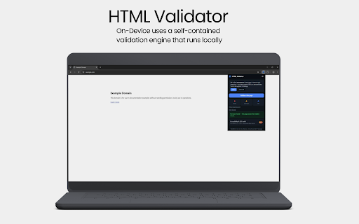HTML Validator — On-Device :: Validate the current page's HTML and accessibility markup, entirely on your device. No external validator to break.
