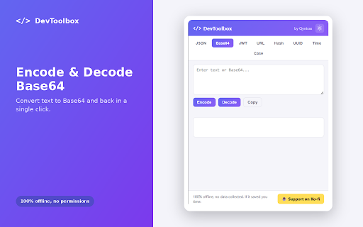 DevToolbox :: A free offline toolbox for developers, with quick tools for formatting data and converting between common formats.
