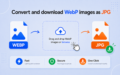 Change WebP To JPG :: Easily change webp to jpg — convert webp to jpg files instantly in your browser, no uploads, no online converter.