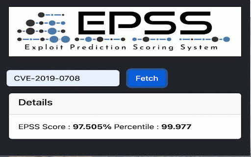 Exploit Prediction Scoring System (EPSS) :: Get EPSS Score