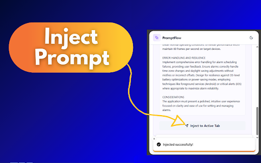 PromptFlow — AI Prompt Engineer for ChatGPT, Claude, Gemini, Grok & Stitch :: Transform rough ideas into expert-level prompts with 16 AI modes. One-click inject into ChatGPT, Claude, Gemini, Grok & Stitch.