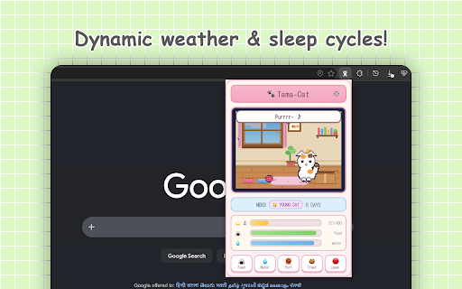 Tama-Cat: Virtual Pet Simulator :: A living pixel-art virtual cat pet.