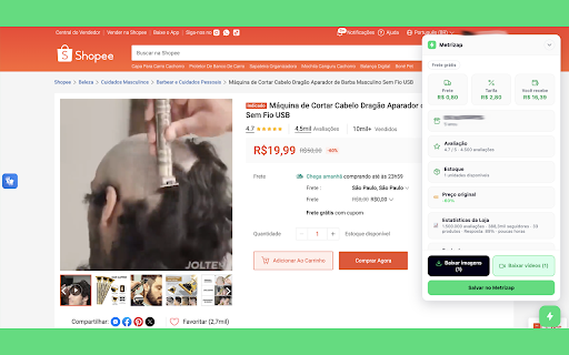 Metrizap :: Veja detalhes dos produtos dos marketplaces, junto com o dashboard mais poderoso do mercado!