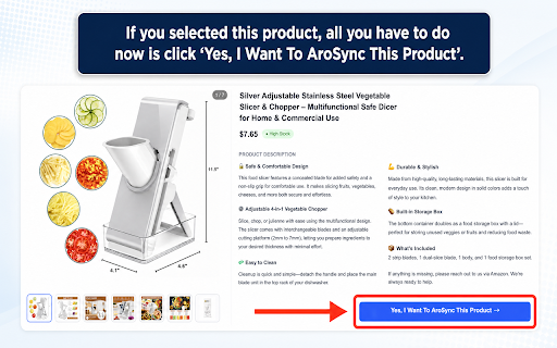 AroSync — eBay & Facebook Listing Tool :: Copy eBay listings to Facebook Marketplace, or import any eBay listing straight into your own eBay store — all in one click.