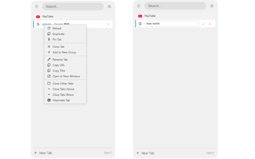 Vertical Tabs Manager :: Minimal, blazing-fast, powerful Chrome vertical tab manager. Tab grouping, instant search, bulk actions, zero ads & zero tracking.