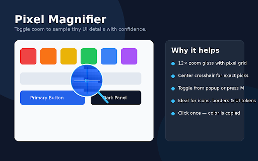 Color Picker :: Pick exact colors from any webpage with a pixel magnifier. Copy HEX & RGB instantly.