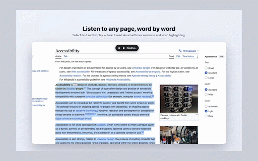 Reading Ease – Easy Read (Accessible) Fonts :: Switch any webpage to an easy-read font. Choose bundled accessible fonts (Atkinson, OpenDyslexic, Lexend) or any font on your device