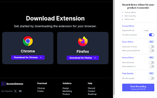 ScreenDemos :: Record demo videos for your product in seconds