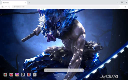 Inosuke Hashibira Live Wallpaper :: Transform your new tab with stunning live HD wallpapers of Inosuke Hashibira, bringing vibrant anime scenes to your browser.