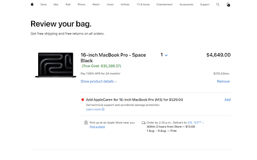 TrueCost: Price to Investment Converter :: Displays the potential future value of an item's price if invested for 30 years.