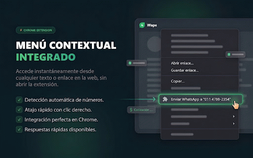 Waps: Enviar WhatsApp sin agendar | Direct Message :: Envía mensajes sin agendar y traduce audios de WhatsApp a texto con Inteligencia Artificial. Rápido, privado y directo.