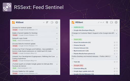 RSSext - Feed Sentinel :: A Sovereign RSS Watch Utility. Catch Your Bop, Leave The Mid!