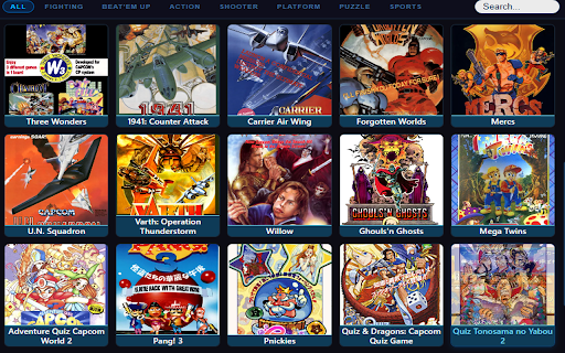 32 Offline Arcade Games :: Play 32 classic CPS1 arcade games instantly — no upload, no server, 100% local. Street Fighter II, Final Fight, Strider and more.