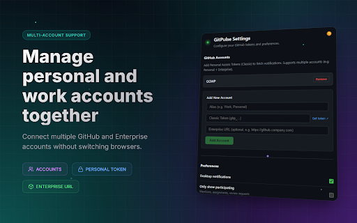 GitPulse — GitHub Notifications :: Your GitHub notification command center. Filter, triage, and manage notifications without leaving your current tab.