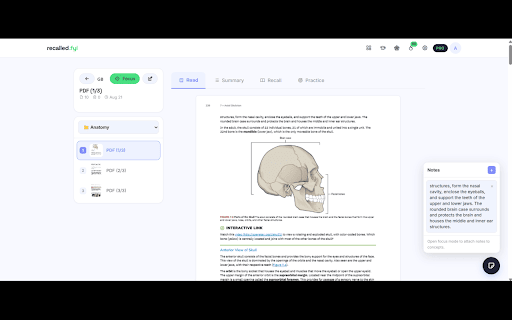 recalled.fyi — Study Anything :: Turn any PDF, page, or highlight into summaries and active-recall quizzes with recalled.fyi.