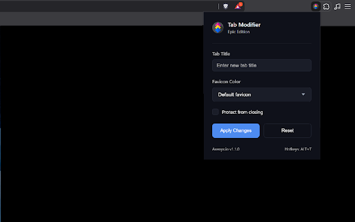 Tab Modifier :: This extension helps you manage your browser tabs, especially for ConnectWise users. It helps make ConnectWise less painful.…