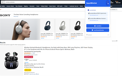 SmartMiniList – Save & Export Products from Any Website :: Easily save products from any shopping site and export your wishlists in one click