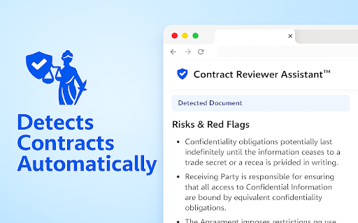 Contract Reviewer :: AI contract analyzer that summarizes agreements, flags risks, extracts obligations, and highlights key terms in your browser.