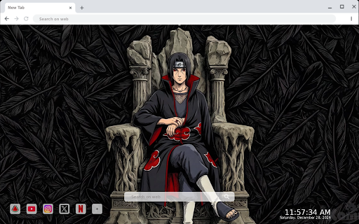 Itachi Uchiha Dark Throne Live Wallpaper :: Transform your new tab with vibrant HD live wallpapers featuring Itachi Uchiha on his Dark Throne. Immerse yourself in the Naru...