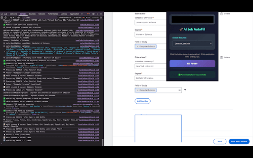 Smart-autoFiller :: AI-powered form filling for job applications with intelligent field detection and caching.