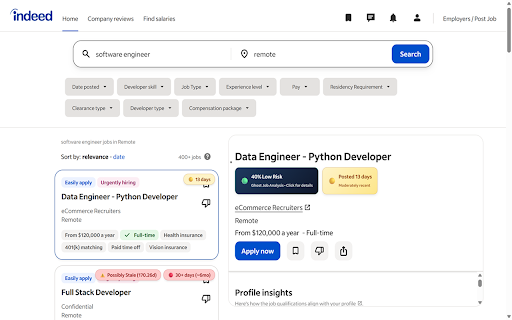 JobFiltr - Job Search Power Tool :: Your job search, upgraded. Ghost job & scam detection, smart filters, job age badges, and more for LinkedIn and Indeed.