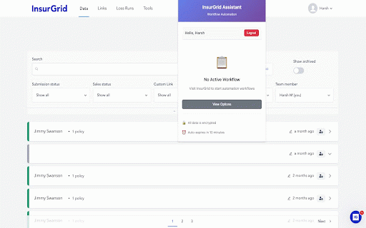 InsurGrid Assistant :: Chrome extension for InsurGrid workflow automation
