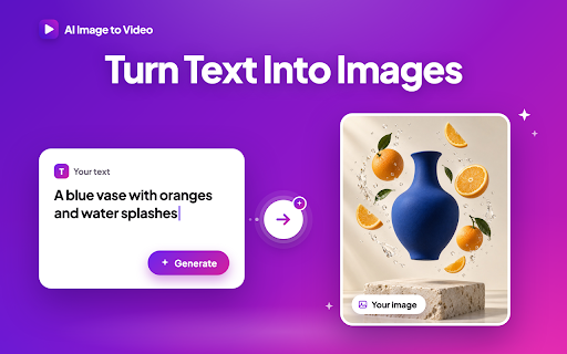 AI Image to Video :: Use ai image to video to animate photo scenes. Add a picture and motion prompt, then continue with the AI video generator.