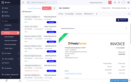 Fiscalize :: Seamlessly integrate Quickbooks Online, Zoho Books, Xero, Odoo or Sage to URA EFRIS for hassle-free VAT filing