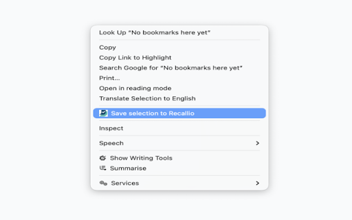 Recallio :: Save and organise bookmarks with Recallio.