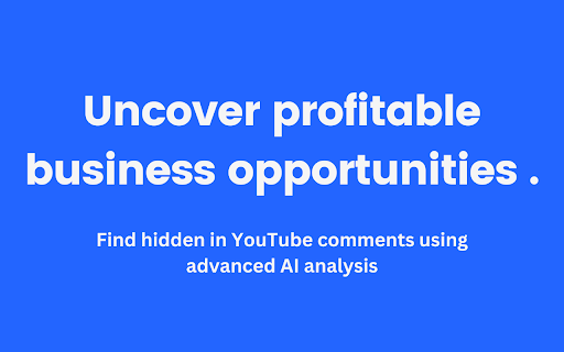 CommentMiner - YouTube Ideas Explorer :: Extract business ideas from YouTube comments using AI analysis