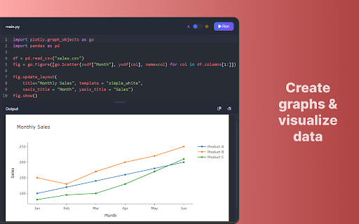 Python Playground :: Try Python Playground - a fast, easy and convenient Python compiler and editor that can be used in any tab as an online Python IDE.