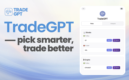 TradeGPT :: Use TradeGPT AI trading app for smart market analysis. Advanced trade GPT algorithms provide real-time market insights.