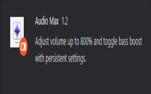 Audio Max :: Adjust volume up to 800% and toggle bass boost with persistent settings.