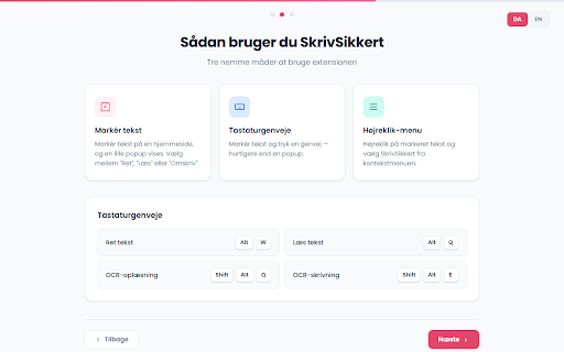 SkrivSikkert - Danish Spell Checker :: AI-powered reading and writing tool for Danish. Corrects text, rewrites, and reads aloud.