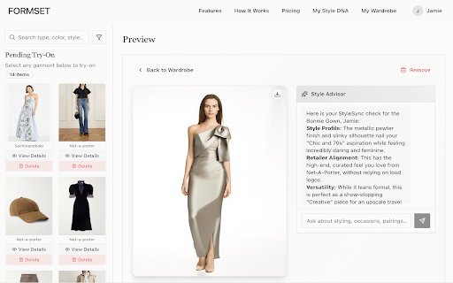 Pin to Formset :: Pin outfits from any product page to your Formset wardrobe