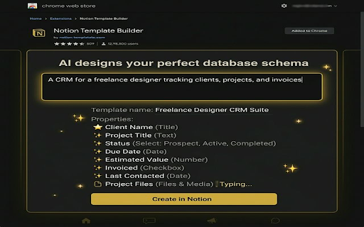 Notion Template Builder :: Create beautiful Notion templates instantly from blueprints or AI-powered descriptions. Works directly in your Notion workspace.