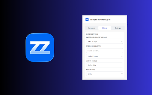 Analyzzi Research Agent :: Save trending products you discover while browsing and track how they perform over time — your ecommerce research companion.