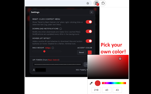Real-Debrid Lite – Download Manager :: Manage all your Real-Debrid downloads in one simple window.