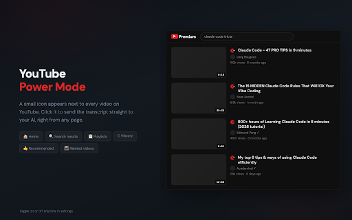 StraightToYourAI — Send any Page or Video to ChatGPT, Claude, Grok... :: Discuss and summarize any web page or YouTube video with your favorite AI assistant. One click. Free. Unlimited. No account.