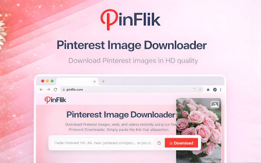 PinFlik - Pinterest Downloader :: Download Pinterest videos, images & GIFs instantly with PinFlik. Save the highest-quality Pinterest media in one click.