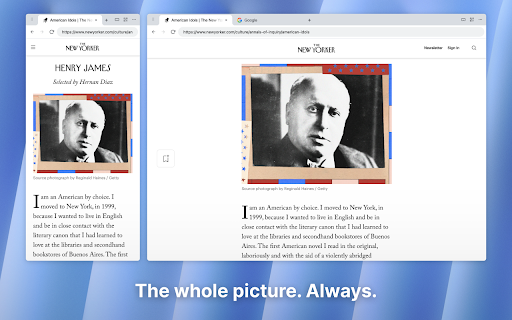 Dual Preview: Mobile View & Responsive Tester :: See mobile and desktop views side-by-side. The ultimate responsive web tester and mobile simulator for faster frontend workflows.