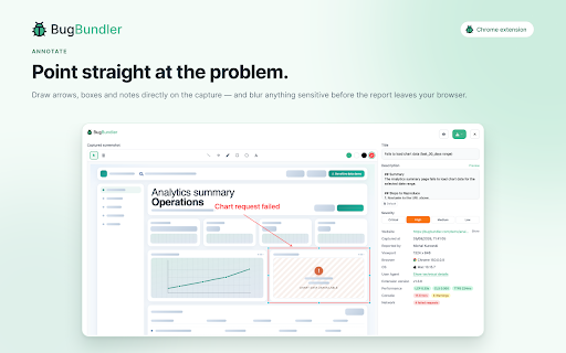 BugBundler :: Streamlines and improves the quality of bug reporting by capturing comprehensive context with a single click.