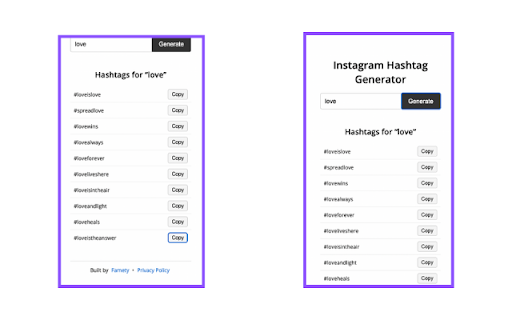 Instagram Hashtag Generator :: Generate 10 Instagram-style hashtags from any keyword via OpenAI (free to use).