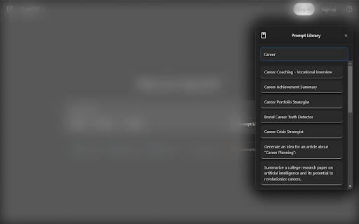 PromptBar - ChatGPT Prompt Library :: Unlock thousands of high-quality prompts with a single click