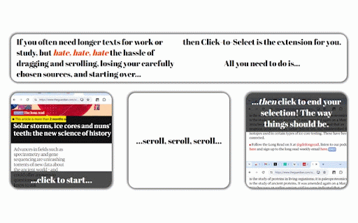 Click-to-Select :: Adds click-to-select feature to your browser.